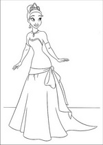 coloring page Princess and the Frog